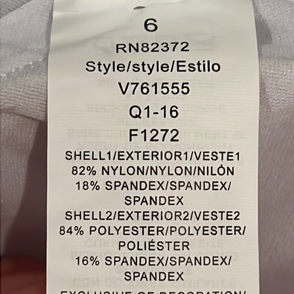 NWT Island Escape Bali Breeze Tiered Tankini Top Size 6 Blue Purple White Small - Picture 10 of 11